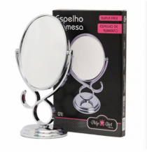 ESPELHO MESA 15CM DUPLA - Distribuidora 12 de Outubro