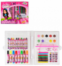 ESTOJO KIT ESCOLAR GLAM GIRLS 51 PCS - Distribuidora 12 de Outubro