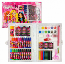 ESTOJO KIT ESCOLAR GLAM GIRLS 98 PCS - Distribuidora 12 de Outubro