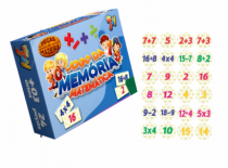 JOGO DA MEMORIA MATEMATICA 24PCS MDF 3M - Distribuidora 12 de Outubro