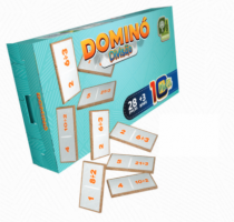 DOMINO SUBTRACAO 28PCS MDF - Distribuidora 12 de Outubro