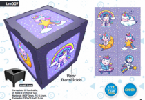 LUMINARIA DE LED UNICORNIO MDF - Distribuidora 12 de Outubro