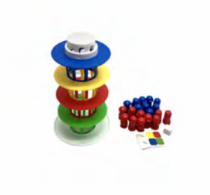 JOGO LA TORRE MALUCA MEGA COLORS 23 PCS - Distribuidora 12 de Outubro