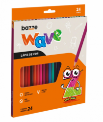 LAPIS COR BAZZE WAVE SEXT 24COR CJTO - Distribuidora 12 de Outubro