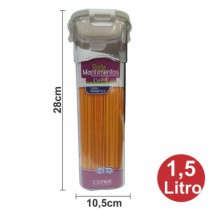 HERMETIC WARE PORTA MACARRAO CRISTAL 1 5 LTS - Distribuidora 12 de Outubro