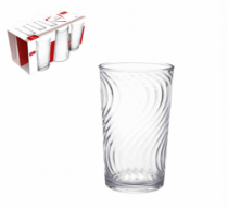 CJ 6 COPOS VIDRO BARCELONA 200ML - Distribuidora 12 de Outubro