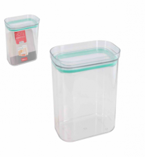 POTE HERM ACRILICO RET LOCK TRANS VRDE 1,5L - Distribuidora 12 de Outubro