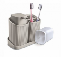 KIT DUO BANHEIRO CINZA CLARO - Distribuidora 12 de Outubro