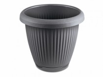 VASO REDONDO 8L C PRATO CZ CONCRETO - Distribuidora 12 de Outubro