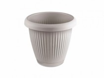 VASO REDONDO 0,8L C PRATO CZ CLARO - Distribuidora 12 de Outubro