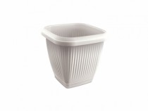 VASO QUADRADO 0,5L C PRATO CZ CLARO - Distribuidora 12 de Outubro