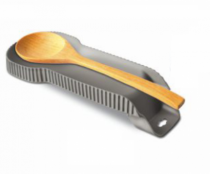 DESCANSO DE COLHER GRANDE CINZA PALHA - Distribuidora 12 de Outubro