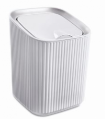 LIXEIRA QUADRADA 3L BRANCO - Distribuidora 12 de Outubro