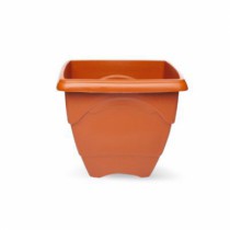 Vaso Quadrado Pequeno 1 Litro Terracota - Distribuidora 12 de Outubro