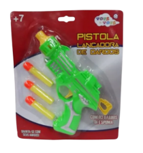 PISTOLA LANCADORA C/3 PC DARDOS ESPUMA - Distribuidora 12 de Outubro