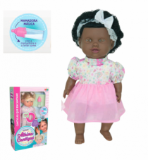 BONECA COLECAO ATHINA CANTIGAS NEGRA - Distribuidora 12 de Outubro