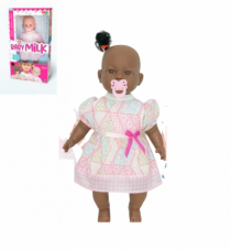 BONECA BABY BY MILK NEGRA - Distribuidora 12 de Outubro