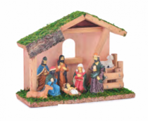 PRESEPIO RESINA CASA MADEIRA - Distribuidora 12 de Outubro