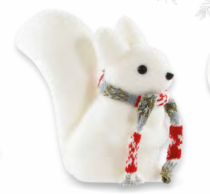 DECOR ESQUILO COM CACHECOL - Distribuidora 12 de Outubro