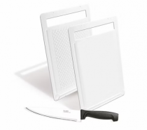 JOGO TABUA PLASTICA BRANCA FACILITA + FACA 6 - Distribuidora 12 de Outubro