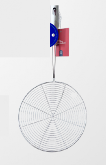 ESCUMADEIRA INOX PARA FRITURA 18CM - Distribuidora 12 de Outubro