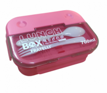 MARMITA LUNCH BOX POTE C/DIV GARFO E COLHER - Distribuidora 12 de Outubro