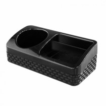 PORTA DETERGENTE ESPONJA E SABAO RATTAN PRETO - Distribuidora 12 de Outubro