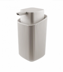 PORTA-SABONETE LIQUIDO 0,4L CINZA CLARO - Distribuidora 12 de Outubro