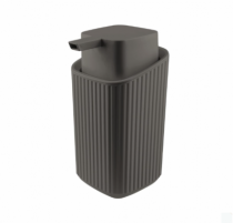 PORTA-SABONETE LIQUIDO 0,4L CINZA ESCURO - Distribuidora 12 de Outubro