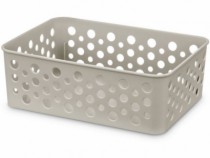 CESTO P 19 X 13,8 X 6,5 CINZA CLARO - Distribuidora 12 de Outubro