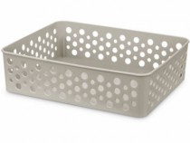 CESTO M 24,2 X 19,0 X 6,5 CINZA CLARO - Distribuidora 12 de Outubro