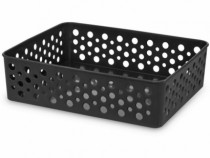 CESTO M 24,2 X 19,0 X 6,5 PRETO - Distribuidora 12 de Outubro