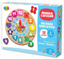 RELOGIO EDUCATIVO NUMEROS E FORMAS - Distribuidora 12 de Outubro