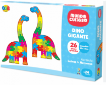 DINOSSAURO GIGANTE ALFABETO E NUMEROS - Distribuidora 12 de Outubro