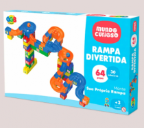 BLOCOS DE MONTAR RAMPA DIVERTIDA 64 PCS - Distribuidora 12 de Outubro