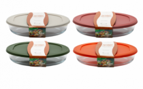 ASSADEIRA VD HERMETI OVAL C/ TAMPA SILIC 2.4L - Distribuidora 12 de Outubro