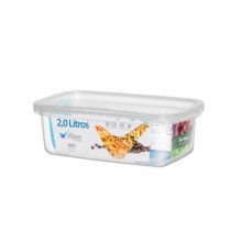 POTE RETANGULAR VOLARE 2,0 L BAIXO - Distribuidora 12 de Outubro
