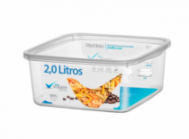 POTE QUADRADO VOLARE 2,0 L BAIXO COLOR - Distribuidora 12 de Outubro