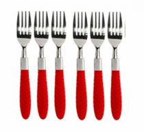 JG DE GARFOS AUSTRALIA VERMELHO C/ 6 PCS - Distribuidora 12 de Outubro