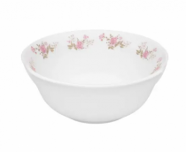 TIGELA DE VIDRO FLOWERS PINK 12CM 300ML - Distribuidora 12 de Outubro
