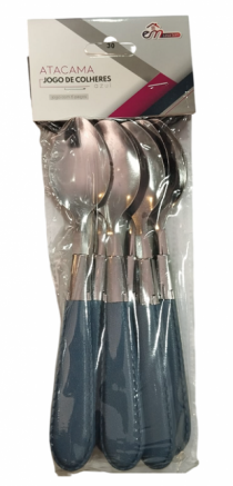 JG DE COLHERES ATACAMA AZUL C/ 6 PCS - Distribuidora 12 de Outubro