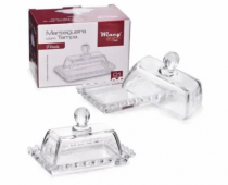 MANTEIGUEIRA TAMPA PEROLA 14X9X10CM - Distribuidora 12 de Outubro