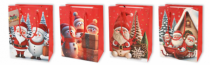 SACOLA XMAS FASHION SORT 18X23X10CM - Distribuidora 12 de Outubro