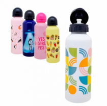 GARRAFA 500ML ALUMINIO ESTAMPADO - Distribuidora 12 de Outubro