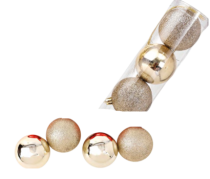 BOLA LISA MISTA TUBO CHAMPAGNE 12 PCS - Distribuidora 12 de Outubro