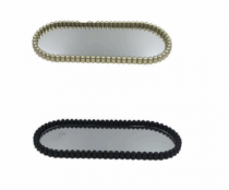 BANDEJA DECORATIVA DE VIDRO C/MOLDURA DE PLAS - Distribuidora 12 de Outubro