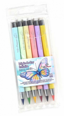 LAPIS DE COR INFINITO 6 CORES - Distribuidora 12 de Outubro