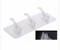 CABIDE PLASTICO DUPLA FACE 3 GANCHOS 20X6CM - Distribuidora 12 de Outubro