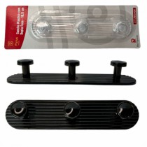 CABIDE PLASTICO COM DUPLA FACE 3 GANCHOS - Distribuidora 12 de Outubro