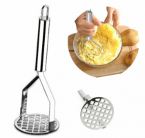 AMASSADOR DE BATATAS INOX 26X8 CM - Distribuidora 12 de Outubro